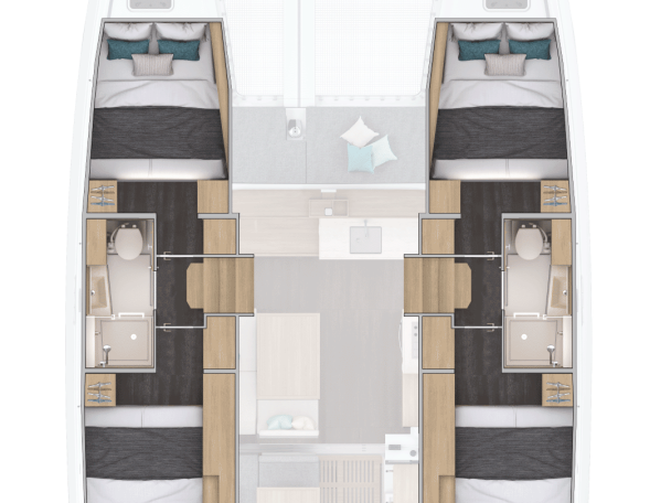 Lagoon Lagoon 38 - 4 cab. charter bareboat or skippered in  Lefkáda