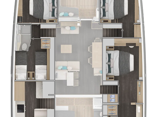 Catamaran to hire Portisco at the best price