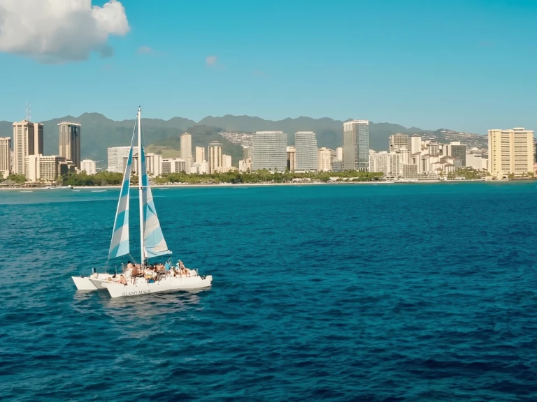 San Juan formerly Clark Custom charter bareboat or skippered in  Waikīkī