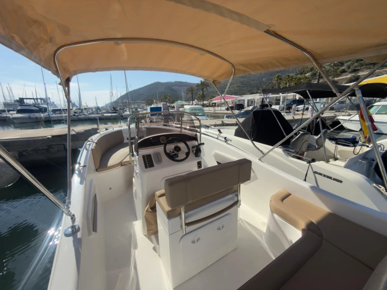 Allegra Boats Action 21D charter bareboat or skippered in  Port Ginesta