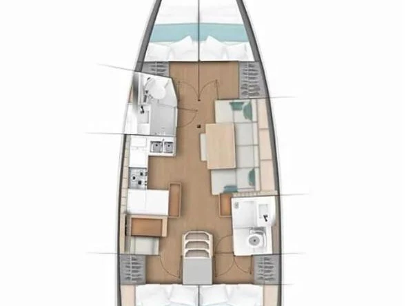 Yacht hire Gouvia cheap Sun Odyssey 440