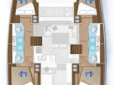 Hire Catamaran with or without skipper Lagoon Lávrio