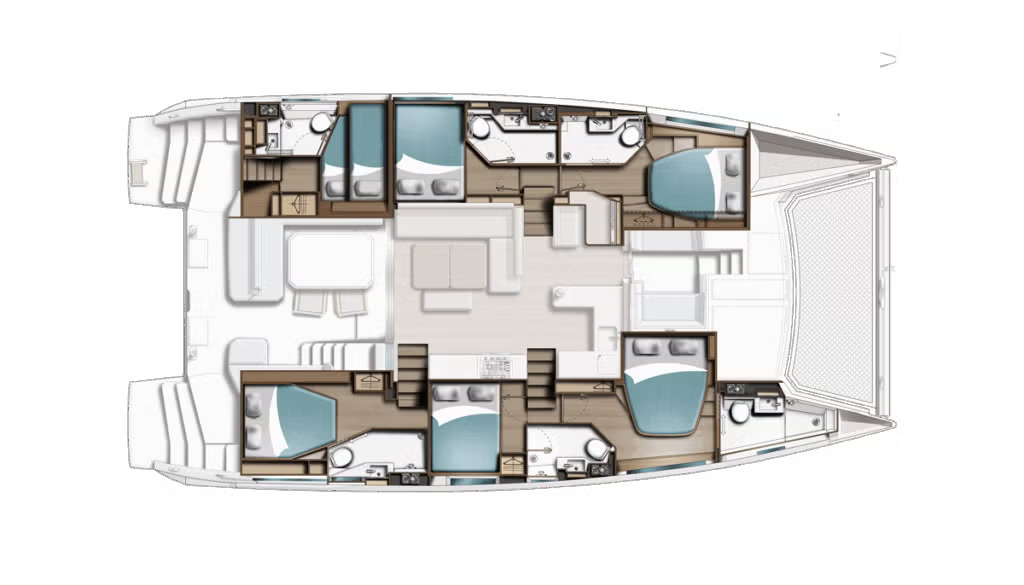 Hire Catamaran with or without skipper Leopard Catamarans / Robertson & Caine Furnari