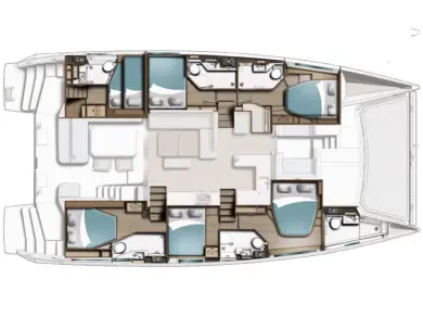 Hire Catamaran with or without skipper Leopard Catamarans / Robertson & Caine Furnari