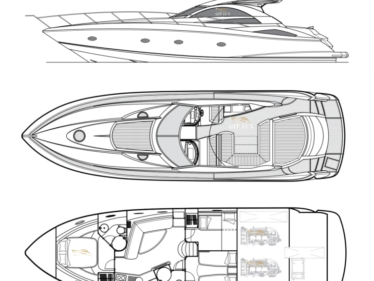 Hire Luxury Yacht Sunseeker with a boat licence