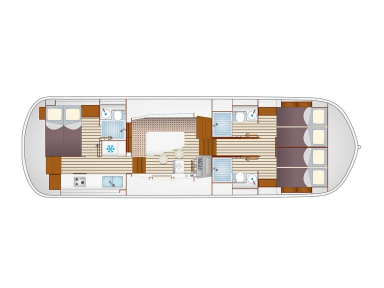 Pénichette Pénichette Neo 3 charter bareboat or skippered in  Bram