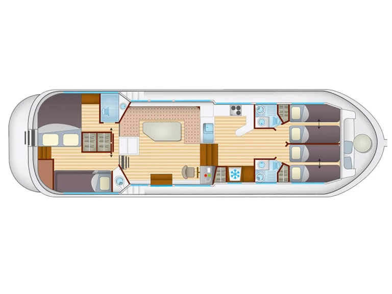 Canal boat to hire Saintes at the best price