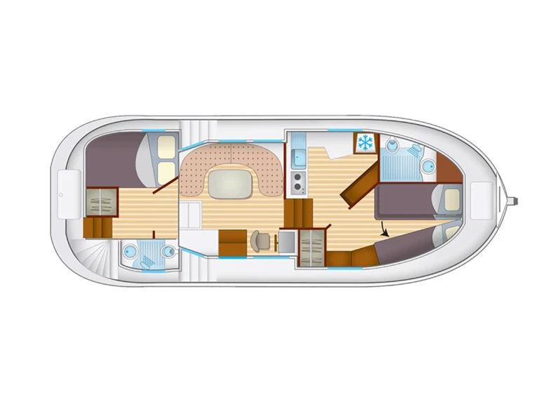Hire Canal boat Pénichette with a boat licence