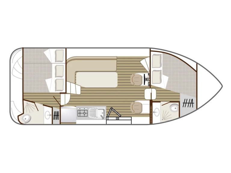 Motorboat hire in Sireuil - Nicols Yacht Nicols Confort 900 DP
