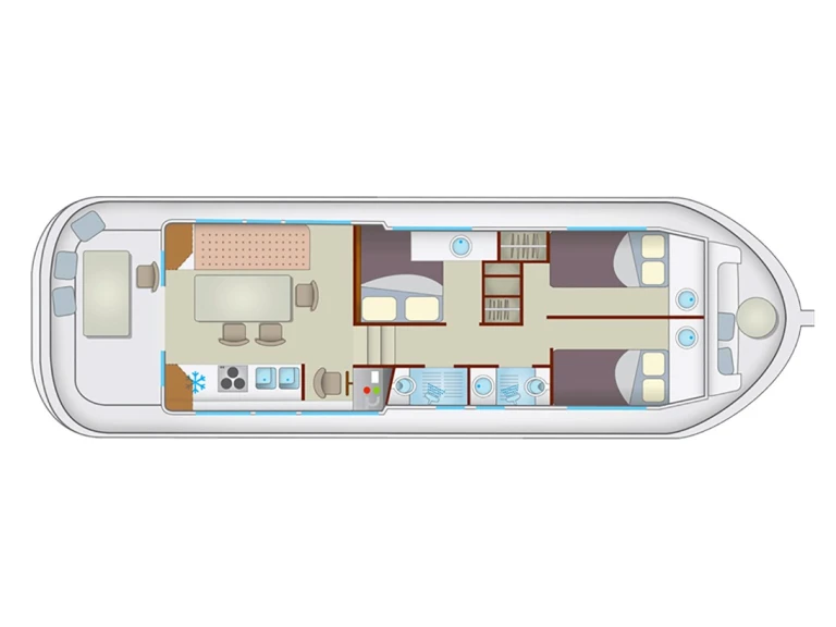 Hire Canal boat with or without skipper Pénichette Argens-Minervois