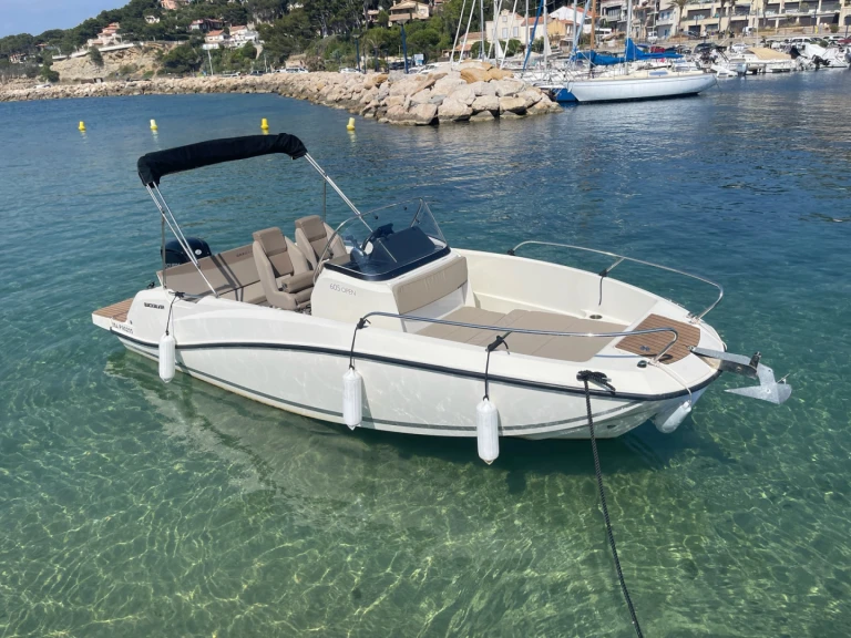 Charter a Quicksilver Activ 605 Open in La Madrague on Samboat