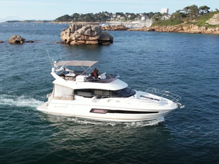 Jeanneau Prestige 460 charter bareboat or skippered in  Trébeurden