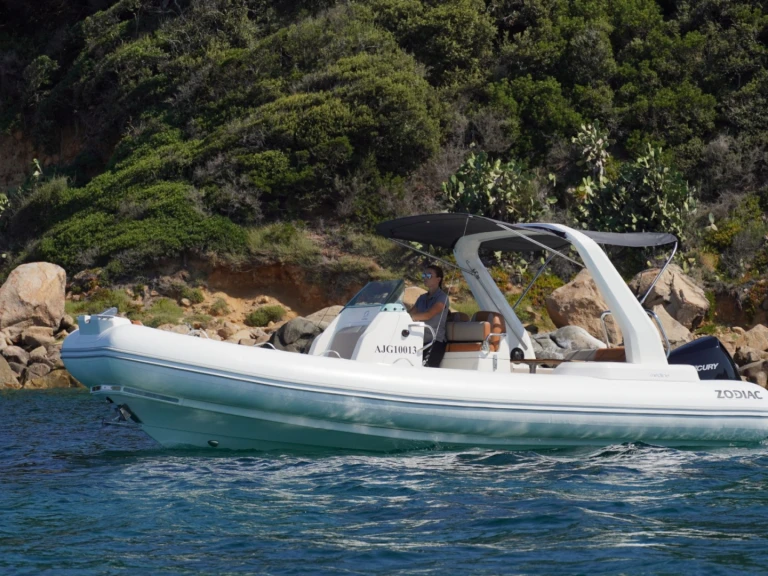 Zodiac MEDLINE 750 charter bareboat or skippered in  Propriano