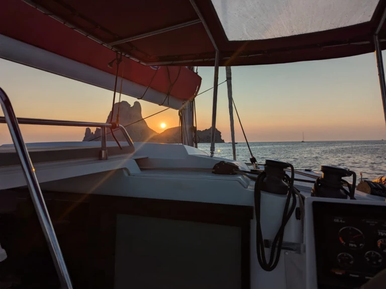 Fountaine Pajot Astrea 42 charter bareboat or skippered in  Sant Antoni de Portmany