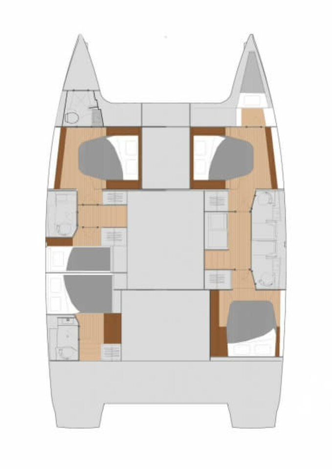 Hire Catamaran Fountaine Pajot with a boat licence