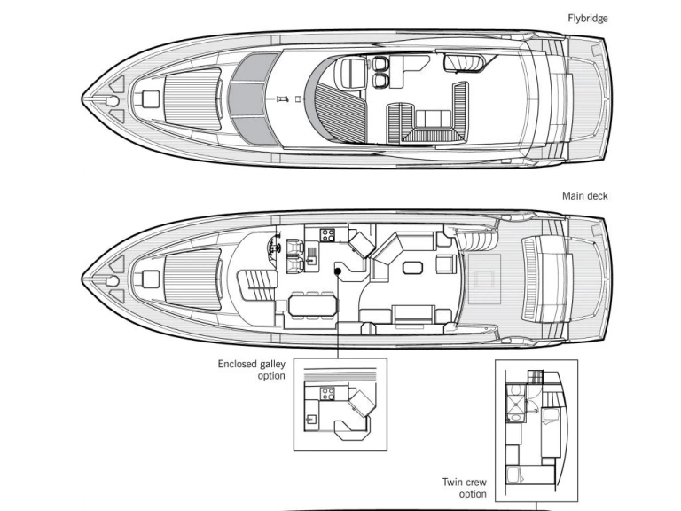 Yacht charter Gouvia - Sunseeker Sunseeker 70 on SamBoat