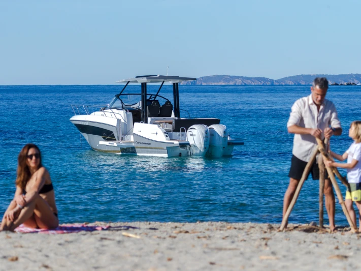 Jeanneau Cap Camarat 9.0 WA charter bareboat or skippered in  Port de Hyères (St Pierre)
