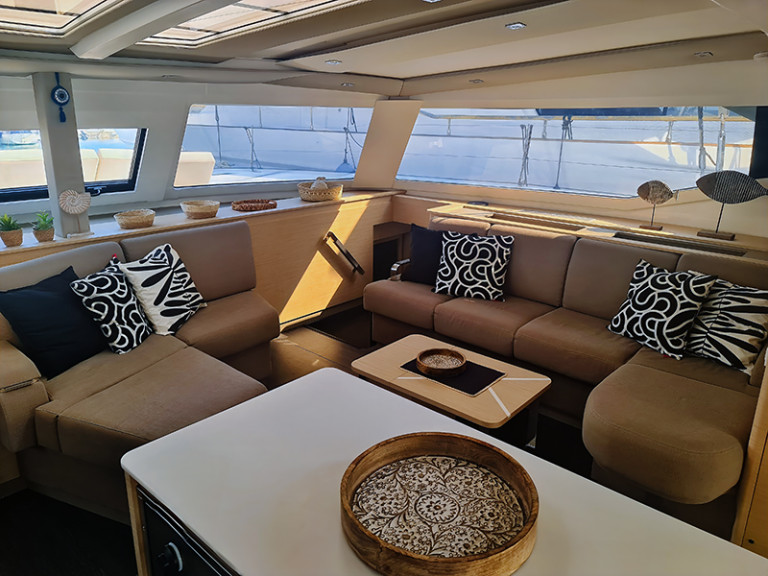 Charter a Fountaine Pajot Aura 51 in Néa Péramos on Samboat