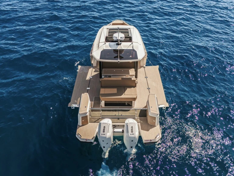 Saxdor 400 GTS charter bareboat or skippered in  Marina Botafoch