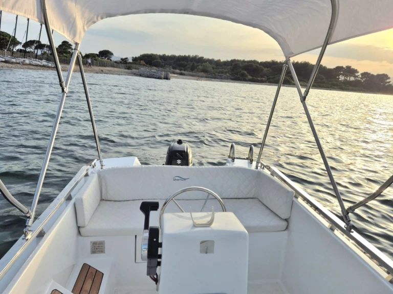 Silver Silver yacht 495 charter bareboat or skippered in  Cannes