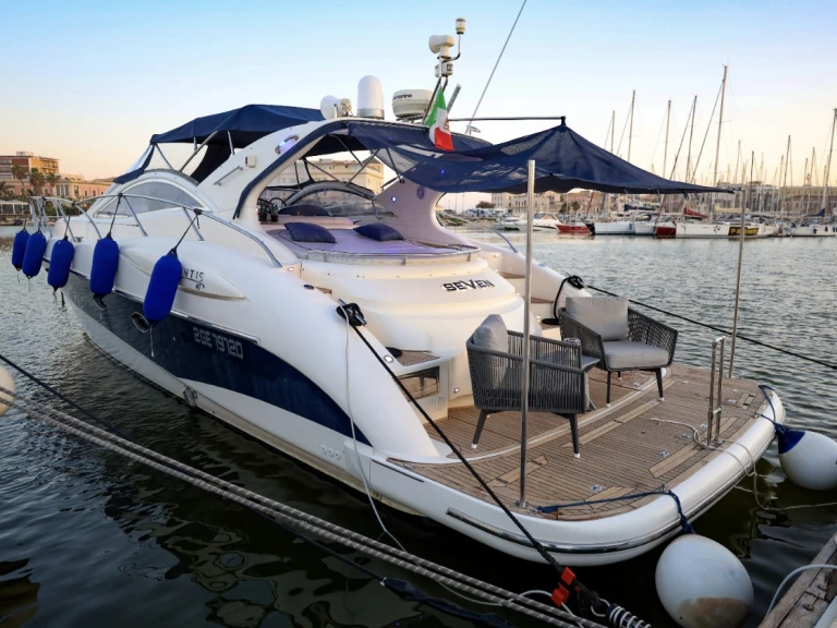 Azimut Atlantis 47 charter bareboat or skippered in  Porto Siracusa