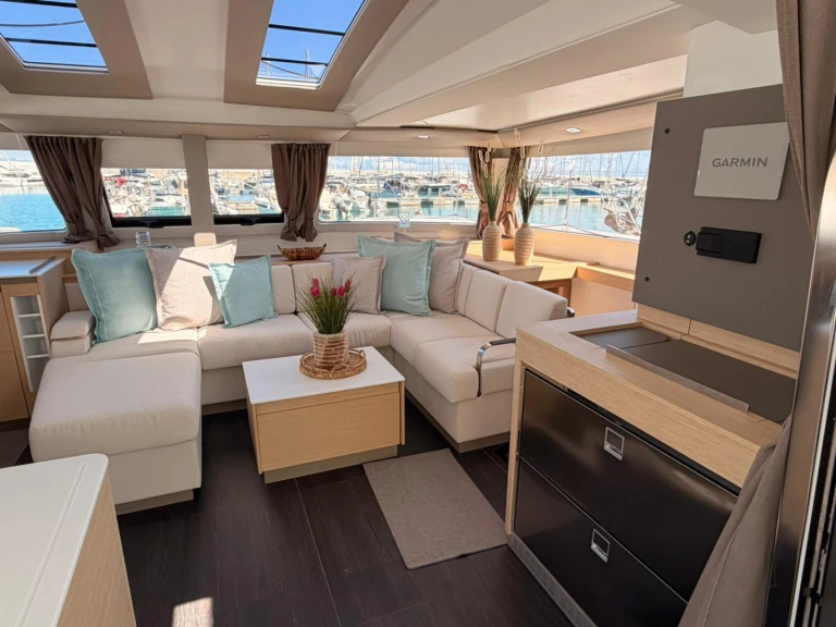 Fountaine Pajot Elba 45 charter bareboat or skippered in  Capo d'Orlando