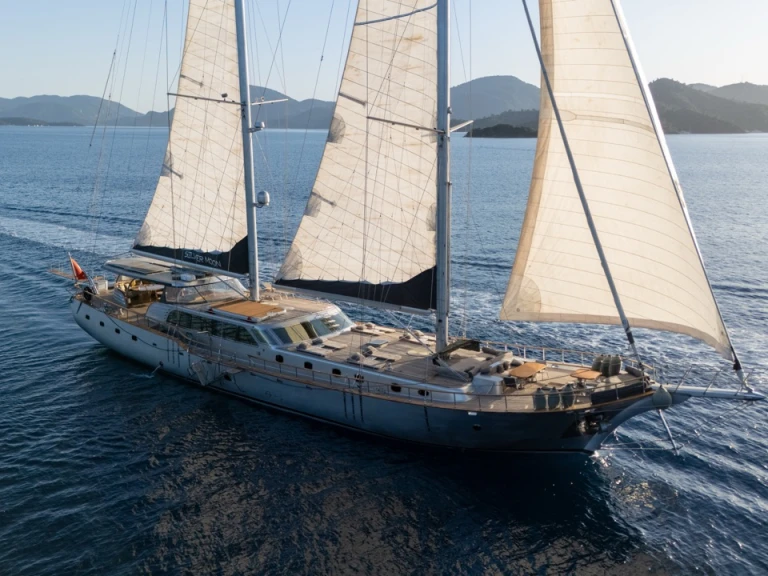 Hire a Custom Made Silver Moon Bodrum