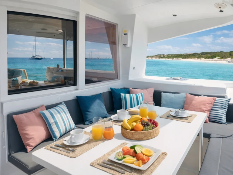 Lagoon Lagoon 400 S2 charter bareboat or skippered in  Sant Antoni de Portmany