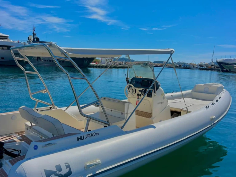 Nuova Jolly NJ 700 XL charter bareboat or skippered in  Monaco-Ville