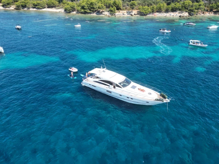 Princess Princess V70 charter bareboat or skippered in  Vieux Port de Cannes