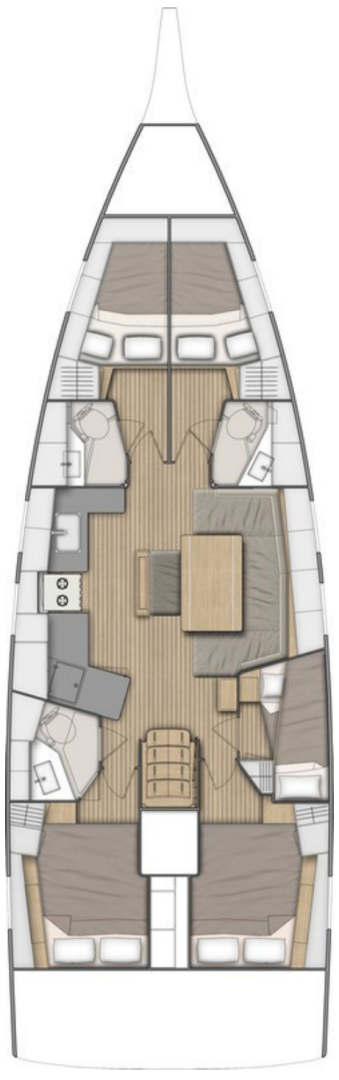 Hire Sailboat with or without skipper Bénéteau Split