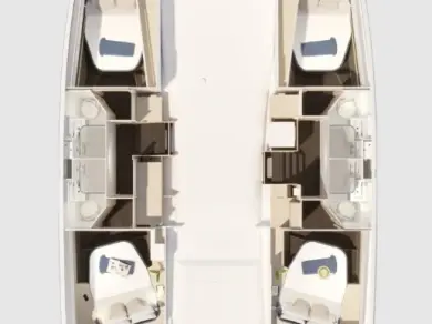 Hire a Fountaine Pajot Fountaine Pajot FP 44 Quatuor - 4 cab. Frenchtown