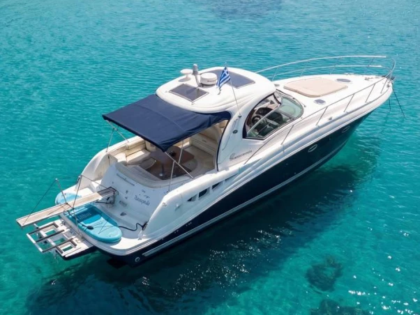 Sea Ray Sea Ray 455 Sundancer charter bareboat or skippered in  Skiathos