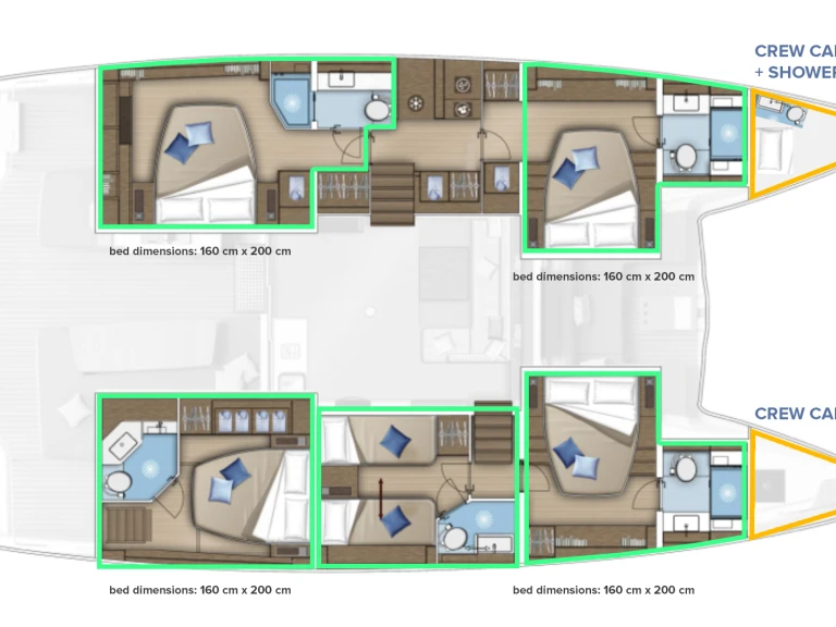 Lagoon Lagoon 55 charter bareboat or skippered in  Kaštela