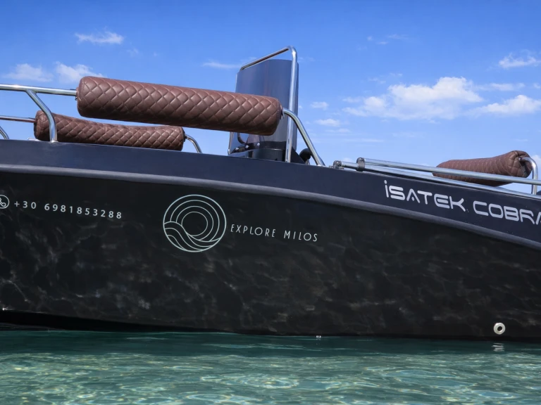 Isatek Cobra 495 charter bareboat or skippered in  Mílos