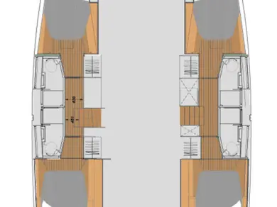 Hire Catamaran Fountaine Pajot with a boat licence