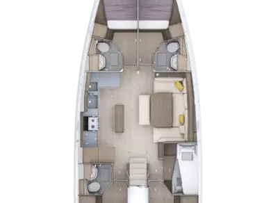 Sailboat hire in Split - Bénéteau Oceanis 52 - 6 cab.