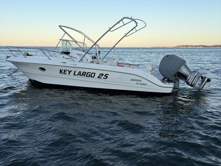 Sessa Marine Key Largo 25 charter bareboat or skippered in  Lège-Cap-Ferret