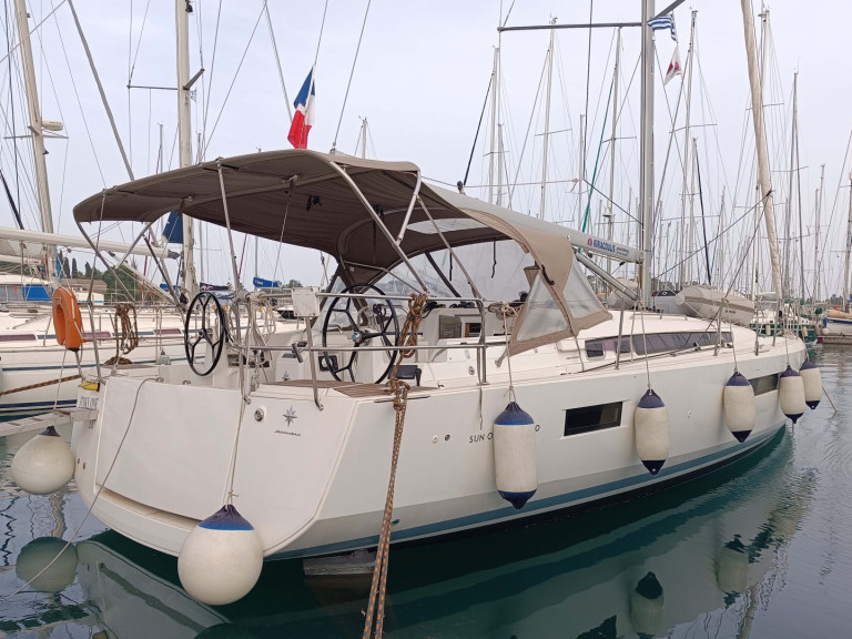 Jeanneau Sun Odyssey 440 charter bareboat or skippered in  Gouvia
