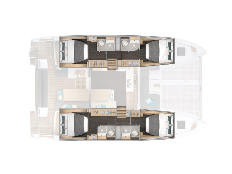 Charter a Lagoon Lagoon 43 (6 cab.) in Gouvia on Samboat