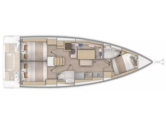 Hire Sailboat Bénéteau with a boat licence