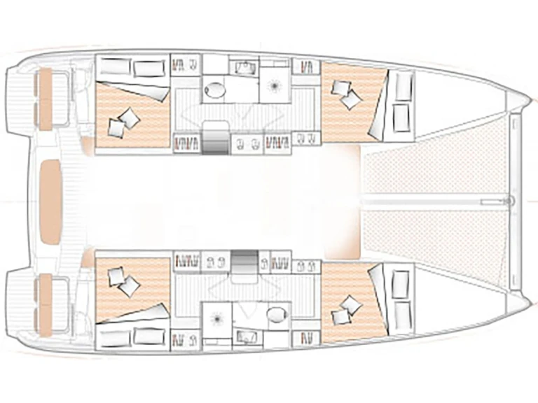 Excess Excess 11 (6 cab.) charter bareboat or skippered in  Lefkáda