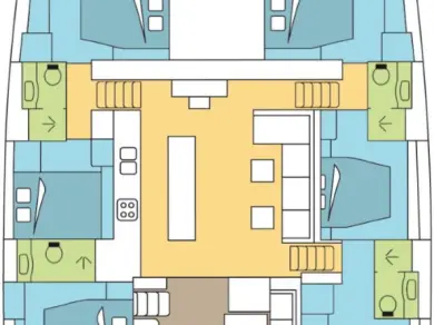 Catamaran hire in Rangiroa - Lagoon Lagoon 620