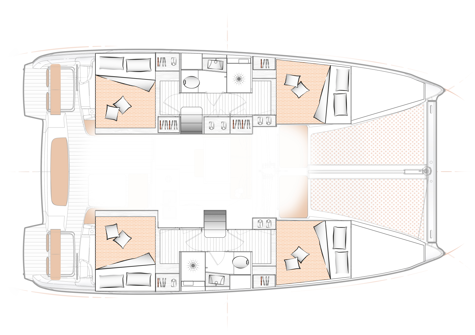 Hire Catamaran Bénéteau with a boat licence