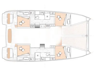 Hire Catamaran Bénéteau with a boat licence
