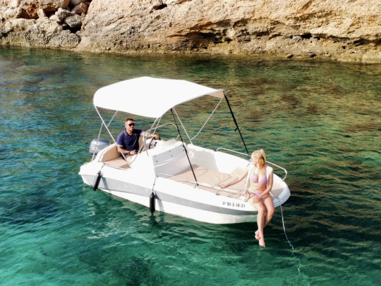 Nuva Nuva M6 Open charter bareboat or skippered in  Sant Antoni de Portmany