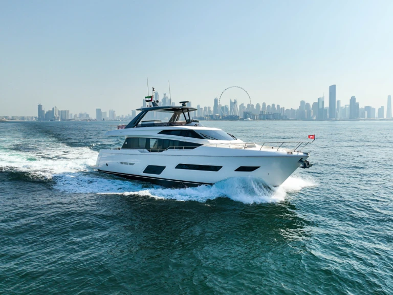 Hire Luxury Yacht Ferretti with a boat licence