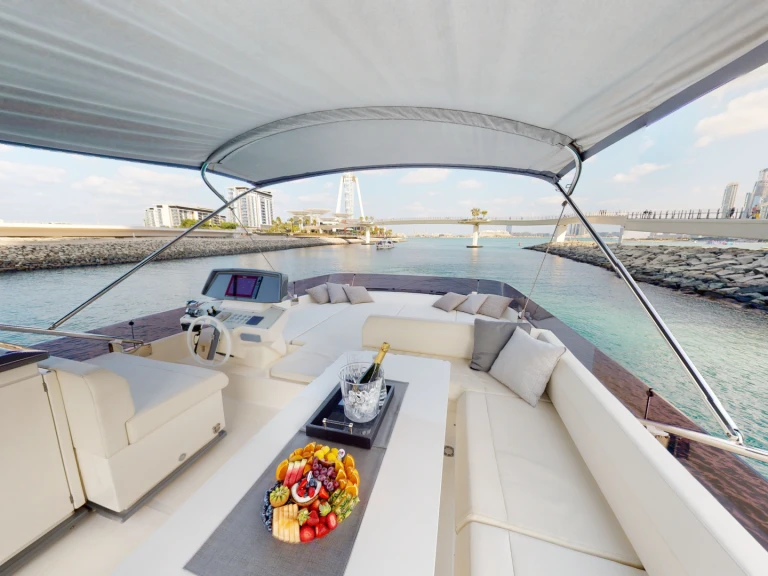 Hire Luxury Yacht with or without skipper Ferretti Dubai Marina