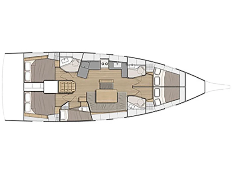 Yacht hire Lefkáda cheap Oceanis 46.1