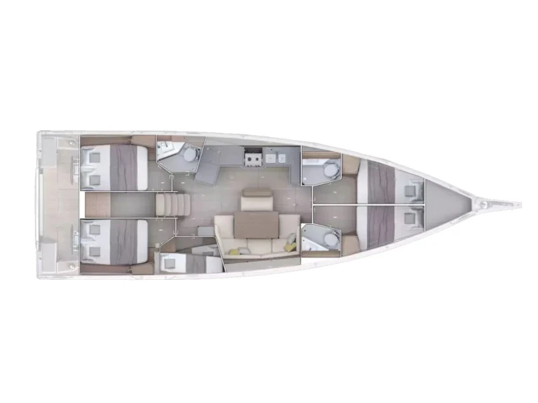 Bénéteau Oceanis 47 - 5 cab. charter bareboat or skippered in  Néa Péramos